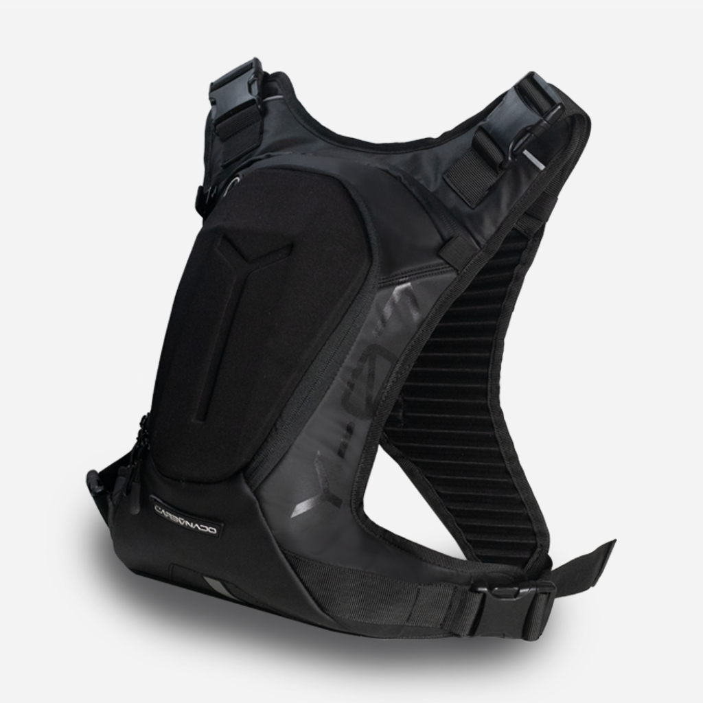 Carbonado Y 07 Hydration Backpack for 2 liters Water bladder capacity for motorcycling, cycling, trekking, running and outdoor adventure - BLACK