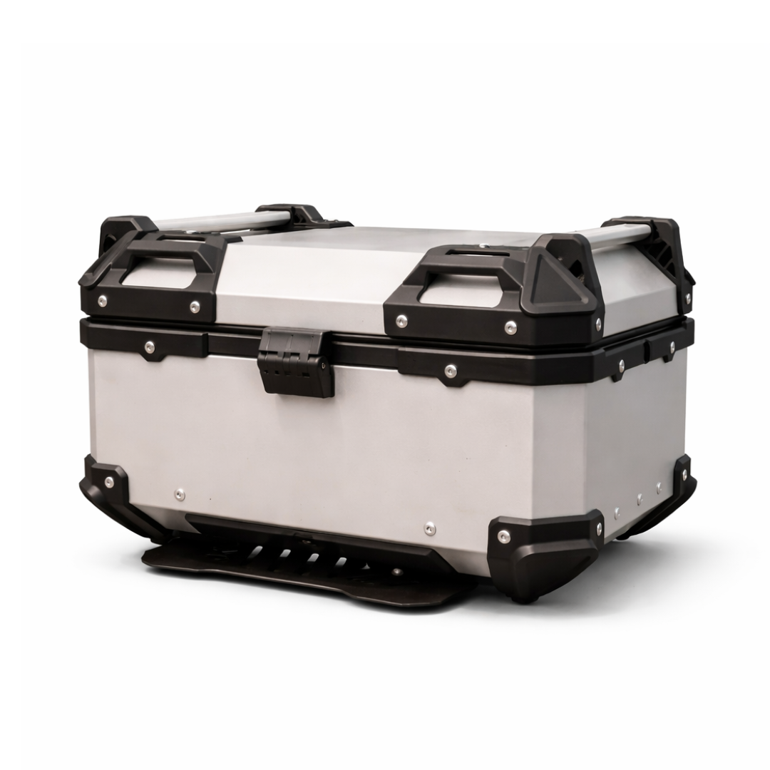 TAANC Urban Swift Top Box – Aero Silver | 22L Compact Motorcycle Storage Box for Daily Use