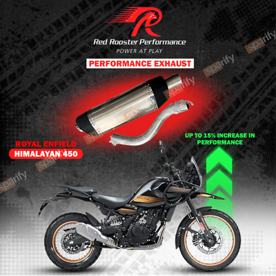 Royal Enfield Himalayan 450 Red Rooster Performance Vertex Pro Exhaust – Polish