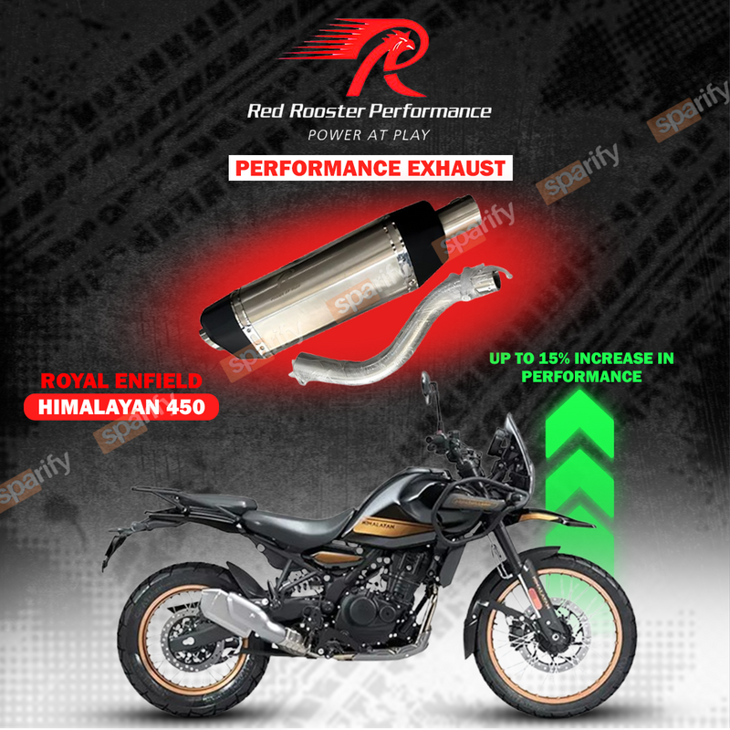 Royal Enfield Himalayan 450 Red Rooster Performance Vertex Pro Exhaust – Polish