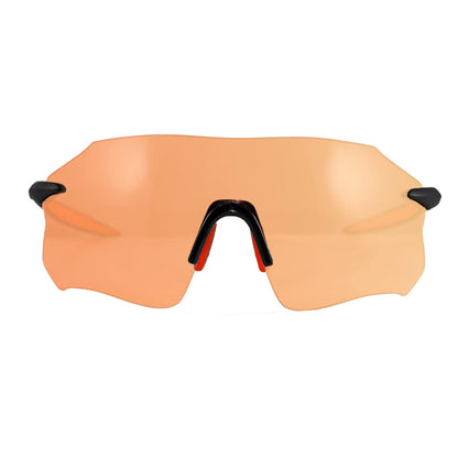 Raida S100 Sports Sunglasses | UV Protection | Anti-Fog (Solid Orange) | Cycling | Motorcycling