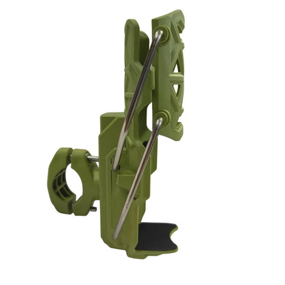 CAGE SERIES - Motorcycle Water Bottle Adjustable Rack/Holder  2.0 | 360° Rotation Adjust - ( UNIVERSAL) - GREEN