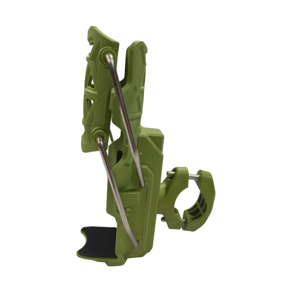 CAGE SERIES - Motorcycle Water Bottle Adjustable Rack/Holder  2.0 | 360° Rotation Adjust - ( UNIVERSAL) - GREEN