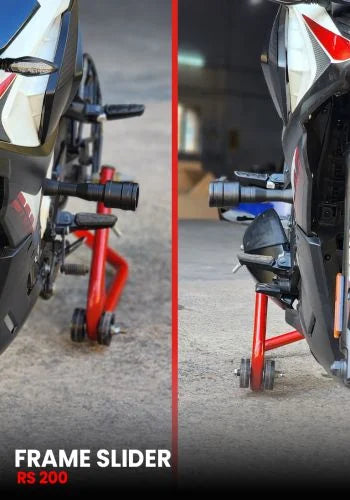 PULSAR RS 200 FRAME SLIDER SB 982 - HT EXHAUST