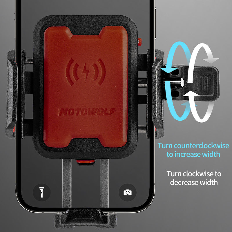 MOTOWOLF | Fast Lock | Motorcycle Riding Phone Mount Holder | MH1 | without charger | Anti vibration | UNIVERSAL FOR ALL MOTORCYCLE