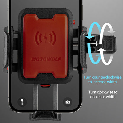 MOTOWOLF | Fast Lock | Motorcycle Riding Phone Mount Holder | MH1 | without charger | Anti vibration | UNIVERSAL FOR ALL MOTORCYCLE