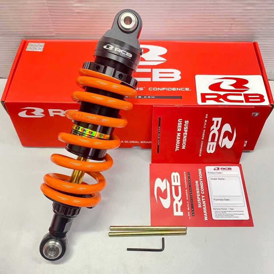 KTM DUKE 200  - DUKE 390 GENERATION 3  | S2 LINE MONOSHOCK | 305MM | ORANGE |  WITH INTERNAL FLOATING PISTON - RCB 01M0310O