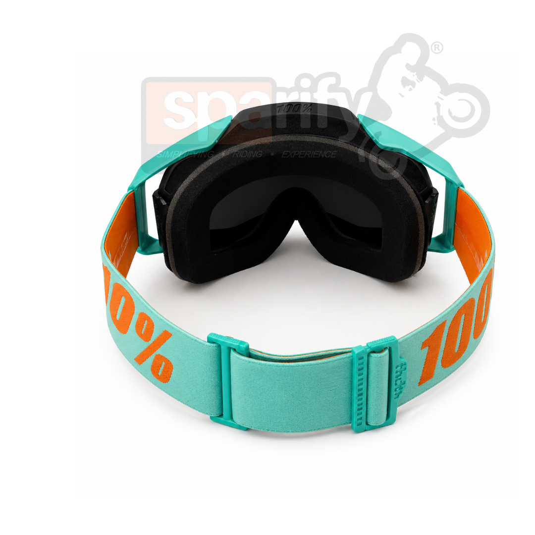 100 % AR MEGA Premium Protective Sport Goggles with Ultra HD Lens -BLUE ORANGE GREY TINTED