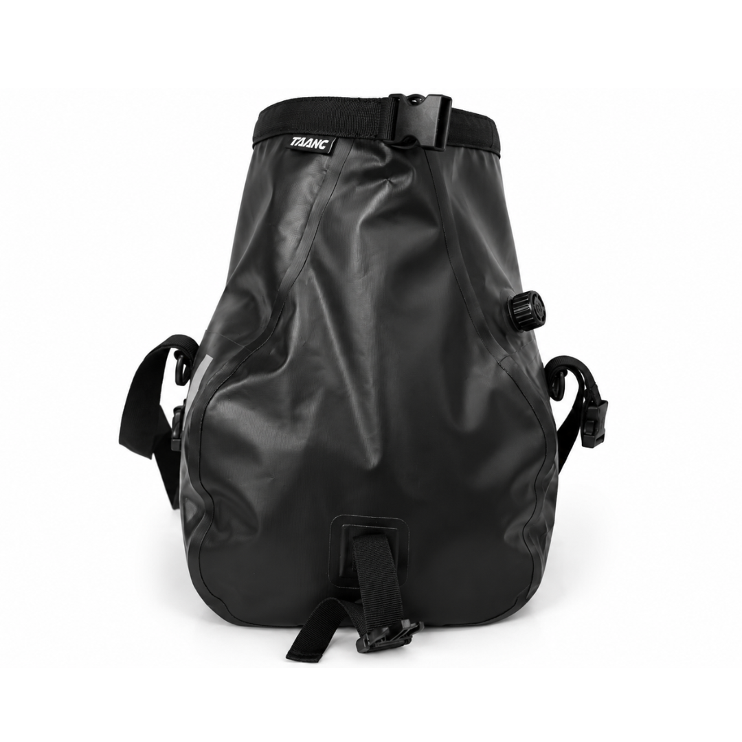 TAANC 40L Waterproof Motorcycle Tail Bag for Bike Touring, Adventure Riding, Camping & Travel | Universal Rear Seat Luggage | Terra Series | Black