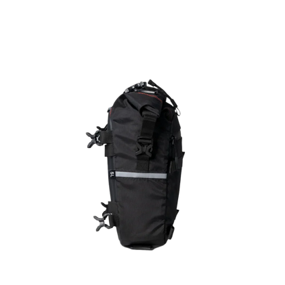 CARBONADO Modpac Pro (Black) | 100% Waterproof Motorcycle Tailpack | Saddle Bag | Crash Guard Bag (Black) | Polyester - 5L/10L/20L/30L ( Pack of 1 )