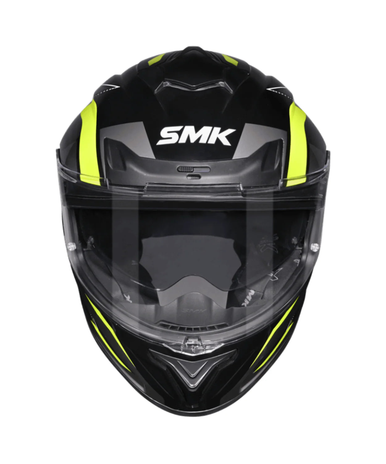 SMK Typhoon Azonix Gloss Black Grey Yellow (GL264) Helmet SMK helmet highlight 