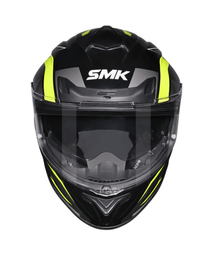 SMK Typhoon Azonix Gloss Black Grey Yellow (GL264) Helmet SMK