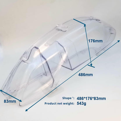 Yamaha Aerox 155 | Premium quality | Panel Guard Protector | ( Air Filter Cover ) - Clear