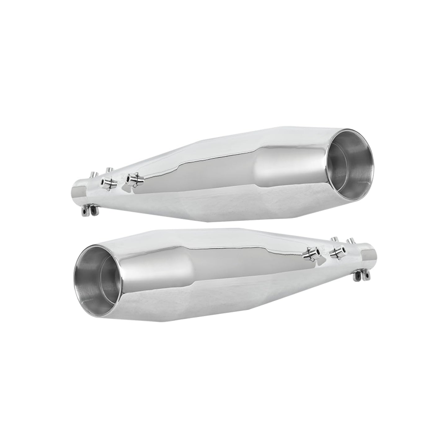 RE Interceptor 650 /GT 650 | SILVER STALLION | DYNO High Performance Exhaust System | Silver Glossy finish | Twin, SS304 - LIFE TIME WARRANTY