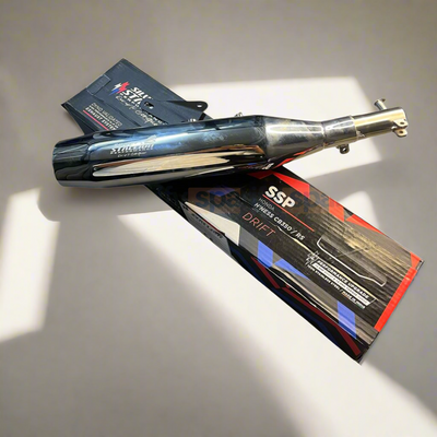 HONDA CB HNESS 350 - 350 RS | SILVER STALLION DRIFT | DYNO High Performance Exhaust System | POLISH- LIFE TIME WARRANTY