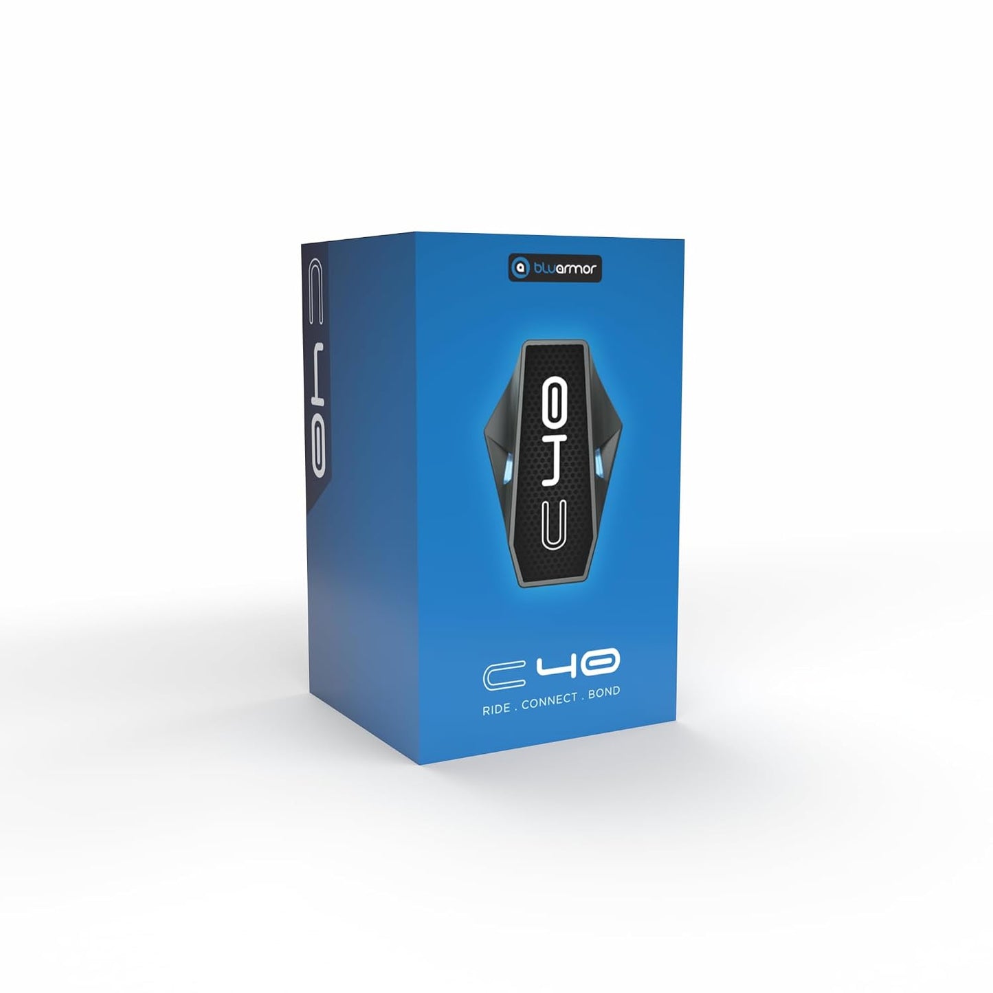 BluArmor C40 RIDEGRID 2.0 Mesh Helmet Intercom – Up to 20 Riders, eRIDEGRID Cloud Channel, AUDIOWEAVE Multi-Stream Audio, Crash Detection SOS, Bluetooth 5.3, IP67