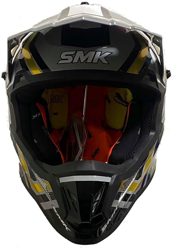 SMK Allterra X-Aces | Off Road Helmet for Bikers | – GL627 | Gold Grey MX helmet