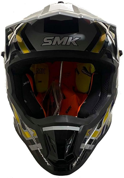 SMK Allterra X-Aces | Off Road Helmet for Bikers | – GL627 | Gold Grey MX helmet