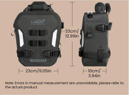 Loboo Wanderer  Front Inflatable Bumper Bag / Crashbar bag , Fully Waterproof Motorcycle ，Inflatable protection system Full Waterproof - 6 ltrs