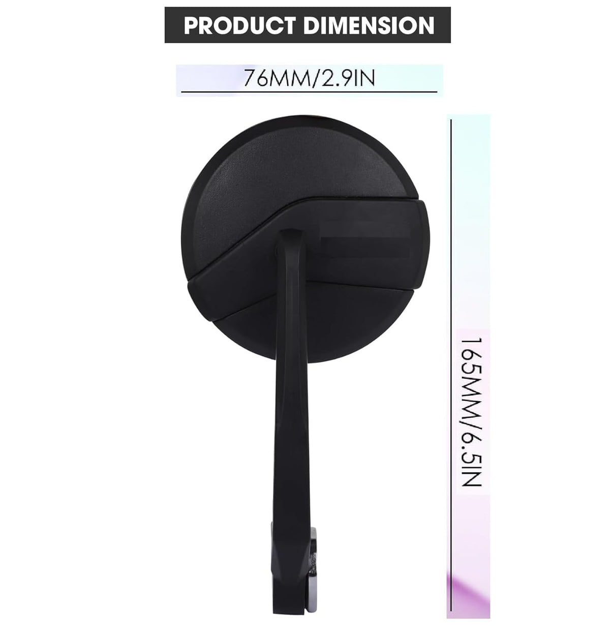 Handle Bar End Side Mirror For Royal Enfiled Classic /Electra / Reborn/Standard - 350/ 500,Himalayan 450 Hunter 350, Meteor 350, Super Meteor , Interceptor , Gt 650, Himalayan/Scram 411, Bear 650 Round Mirrors