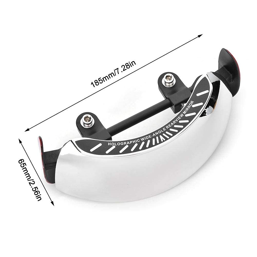 Motorcycle Rearview Mirror, 180 Degree Wide Angle Safety 180 Degree Rear View Mirror | Blind Spot Side Mirror | for Motorcycle Cruiser Sport Bike Street Bike Scooter