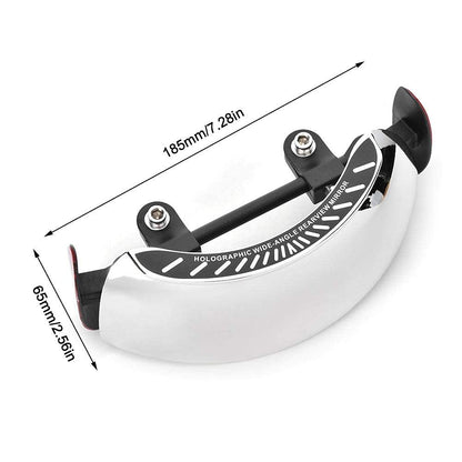 Motorcycle Rearview Mirror, 180 Degree Wide Angle Safety 180 Degree Rear View Mirror | Blind Spot Side Mirror | for Motorcycle Cruiser Sport Bike Street Bike Scooter
