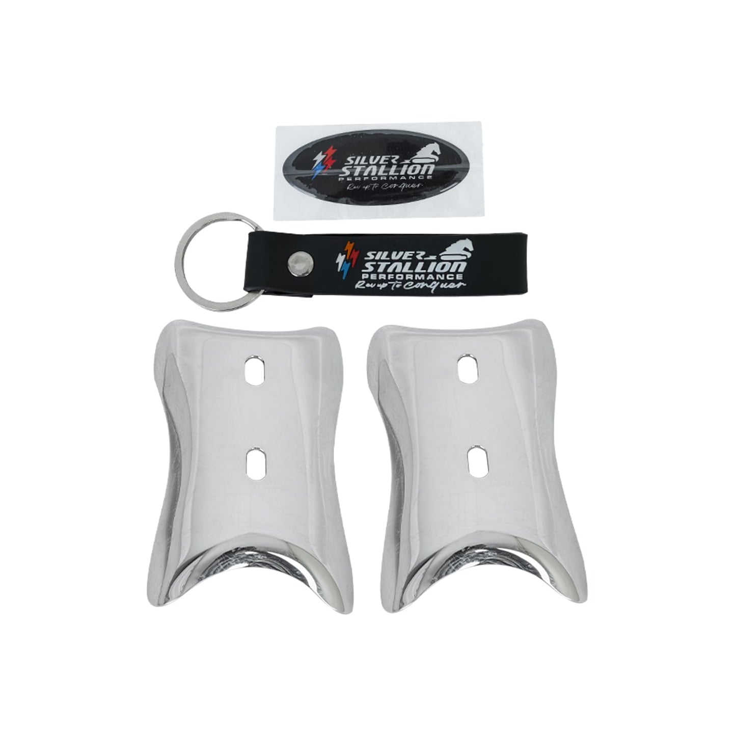 RE Interceptor 650 /GT 650 | SILVER STALLION | DYNO High Performance Exhaust System | Silver Glossy finish | Twin, SS304 - LIFE TIME WARRANTY