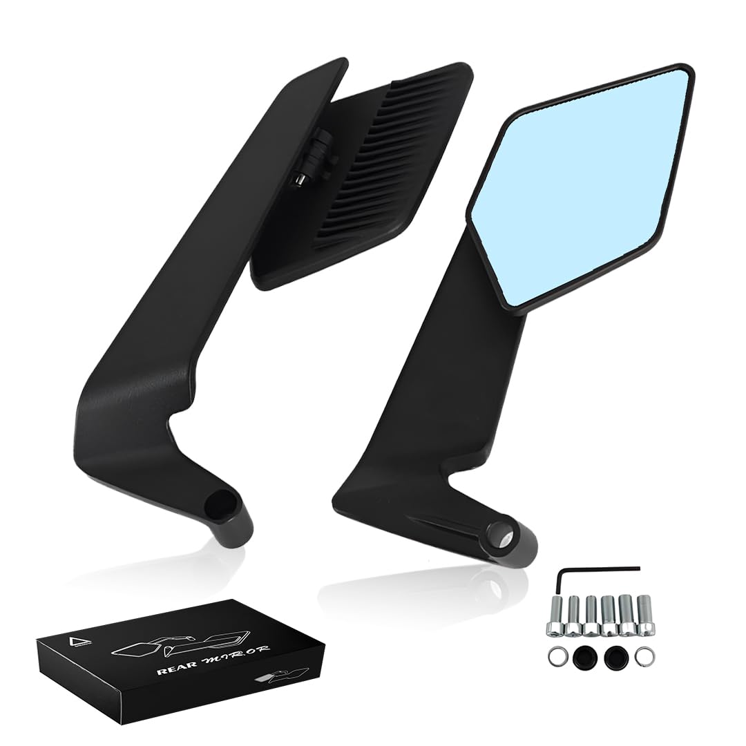 Stealth naked max rear view mirror | 180 degree rotatable | yoke fitti ...