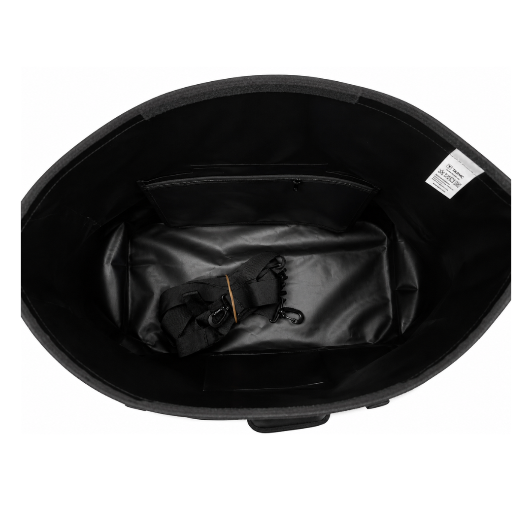 TAANC 40L Waterproof Motorcycle Tail Bag for Bike Touring, Adventure Riding, Camping & Travel | Universal Rear Seat Luggage | Terra Series | Black