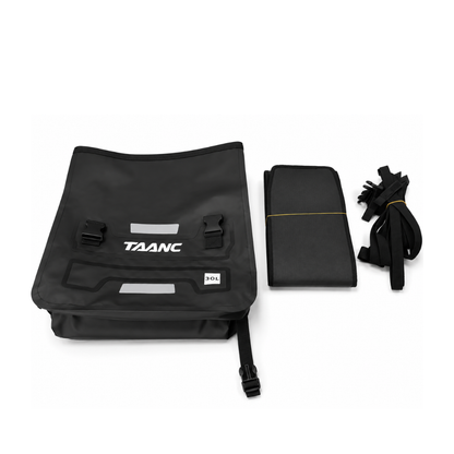 TAANC Terra Series Waterproof Motorcycle Saddle Bags 30L x 2 – Adventure Touring Side Luggage Bags – Black