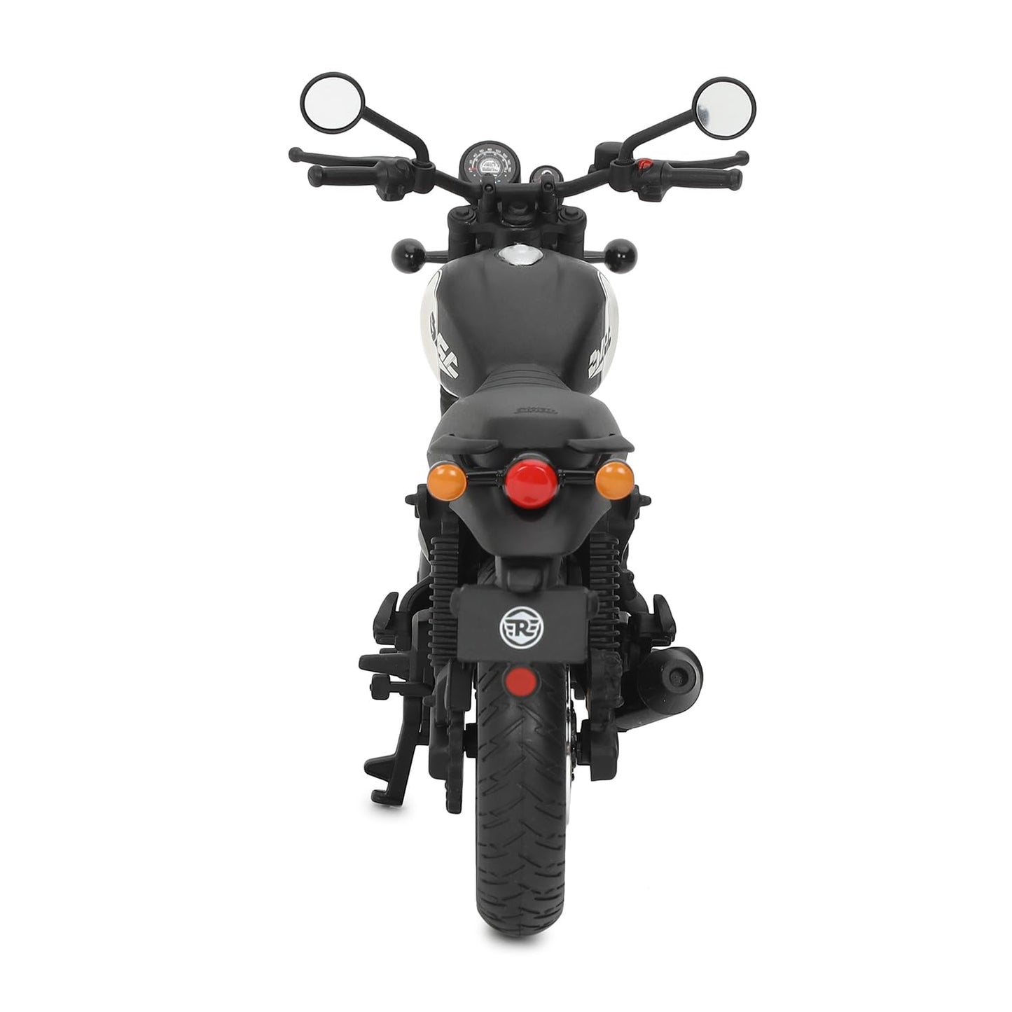 Royal Enfield Hunter 350 Scale Model | 1:12 Diecast Metal & Plastic | Working Suspension&Side Stand | Steerable Handlebars | Free-Rolling Wheels | Authentic Mirrors | Collectors Essential Tokyo Black