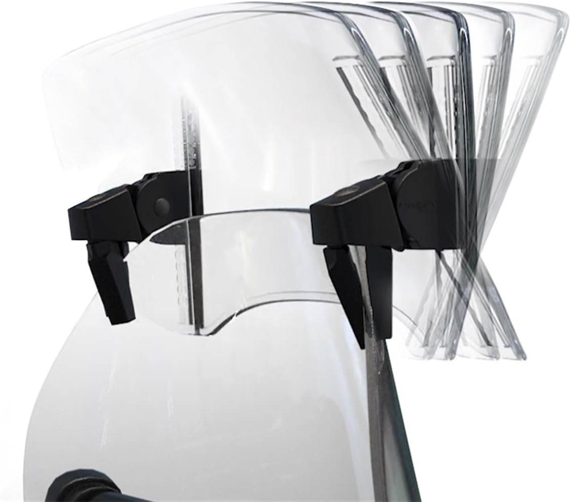 JCF (T1) MOTORCYCLE WINDSHIELD EXTENDER (ADJUSTABLE SPOILER CLAMP ON WINDSHIELD DEFLECTOR)- CLEAR
