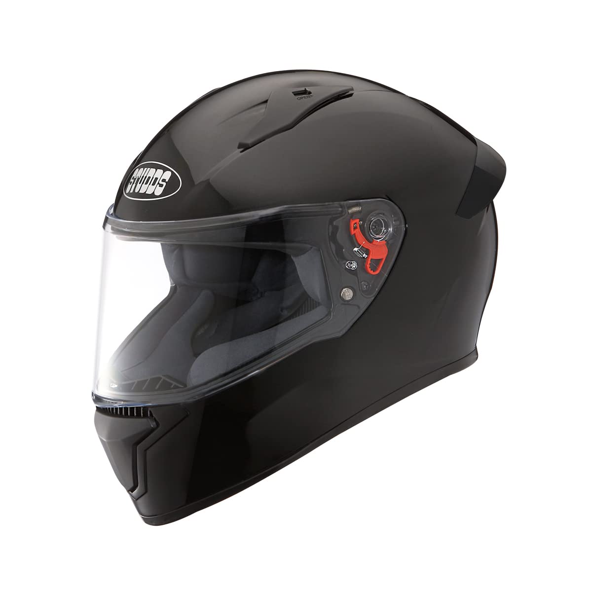 Studds Thunder Full Face Helmet with Clear Visor - Black
