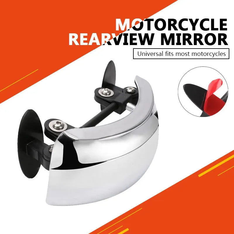 Motorcycle Rearview Mirror, 180 Degree Wide Angle Safety 180 Degree Rear View Mirror | Blind Spot Side Mirror | for Motorcycle Cruiser Sport Bike Street Bike Scooter