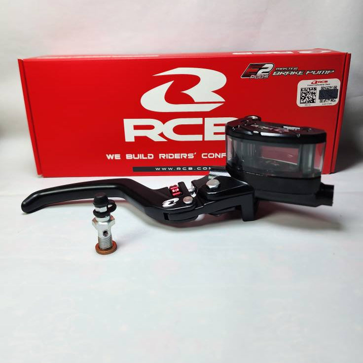 RCB Master Brake Pump E2+ Rh 14mm-BK ( 01BP059B ) - RCB | Fits Most Motorcycle | Right Hand Side Lever