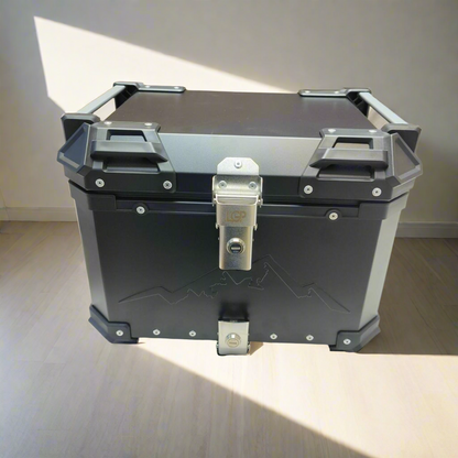 ADVENTURE TOP BOX FOR HIMALAYAN 411/450 ( CASE) 45LTRS BLACK PREMIUM  BY LGP - UNIVERSAL