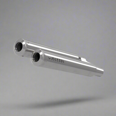 RE GT 650 / INTERCEPTOR 650 BE-10- "BASS MASTER" PERFORMANCE EXHAUST | Polish | RUSTFREE | 1 Year warranty - BARREL EXHAUST