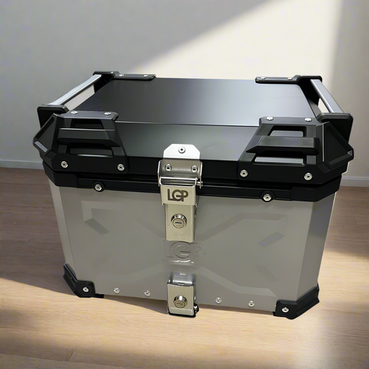 Motorcycle Top Box-LGP X Type-45L Silver Premium fits all motorcycle - 1 YEAR WARRANTY