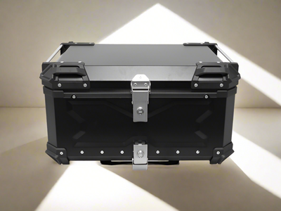 LGP 80 litres | aluminium alloy top box | Waterproof | BLACK X TYPE ( fits all motorcycles )