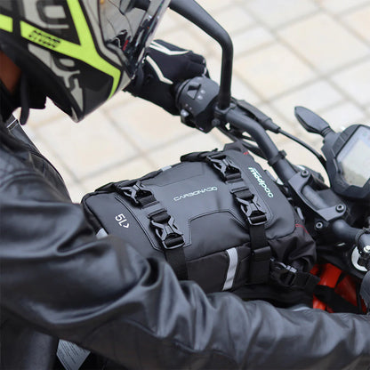 Raida Rover Touring Motorcycle Jacket | Level 2 Armors | Lumbar Support, Rain & Thermal Liner Included | Hydration Pocket (Black Grey)