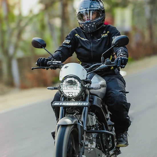 YAMAHA XSR 155 COSMIC HEADLIGHT GRILL BLK SILVER | LEGUNDARY CUSTOMS