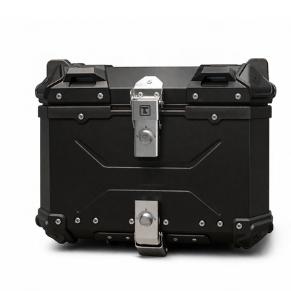 TAANC Nomad Atlas Top Box – Stealth Black | 45L Aluminium MC Motorcycle Touring Storage Box