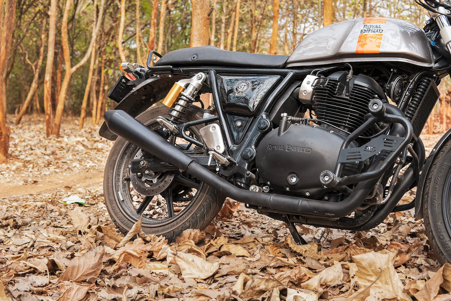 Royal Enfield Continental GT 650 / Interceptor 650 Twins Black Finish - Short Type PoweRage Performance Slip-On Exhaust