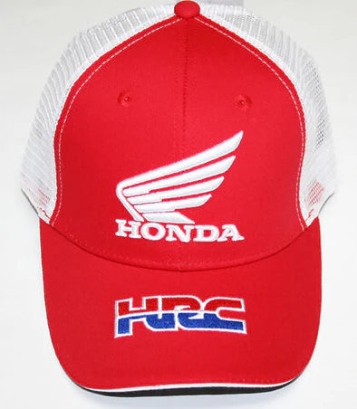 Honda Fender Logo Baseball Cap hat - RED WHITE