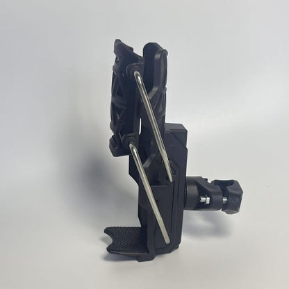 CAGE SERIES - Motorcycle Water Bottle Adjustable Rack/Holder  2.0 | 360° Rotation Adjust - ( UNIVERSAL) - BLACK