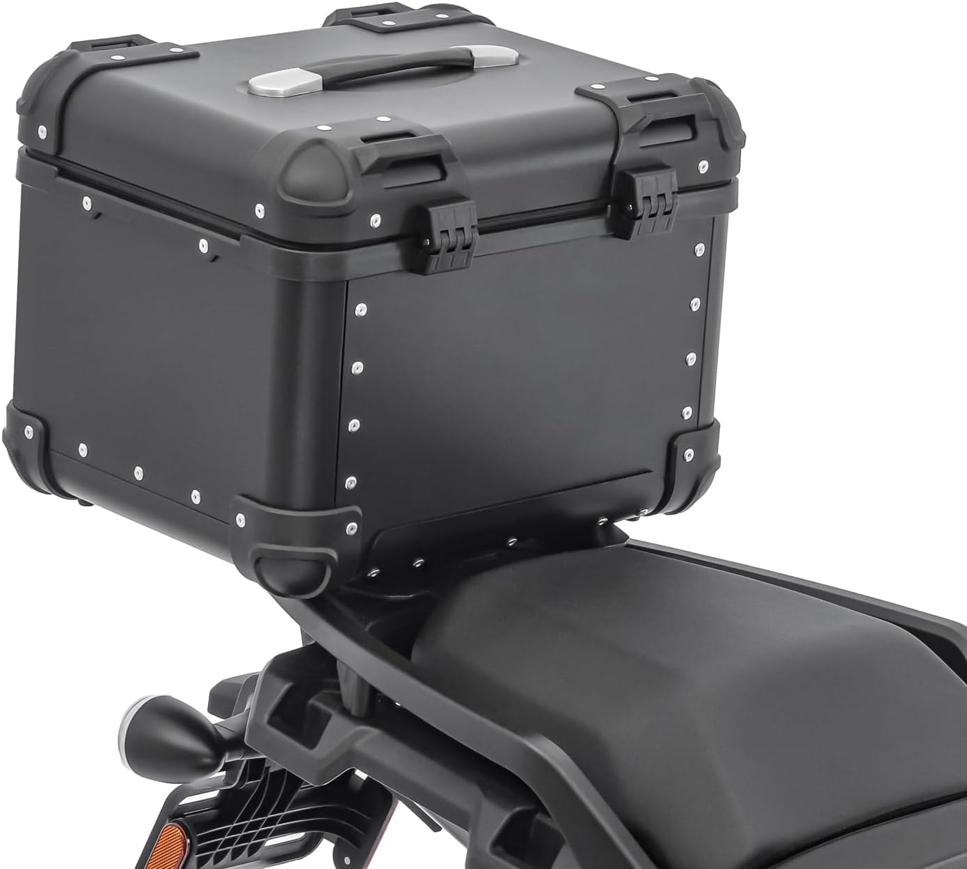 TAANC Urban Arc Top Box – Stealth Black | 45L Aluminium WP Motorcycle Storage Box with Rounded Design