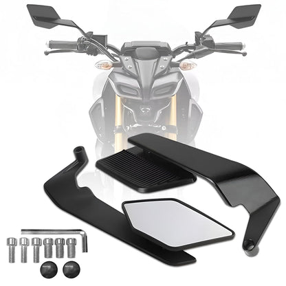 Stealth naked max rear view mirror | 180 degree rotatable | yoke fitting | Compatible for naked bikes | Aluminium alloy