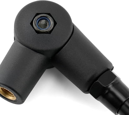 SPIKI CF Touring Mirrors (Pair) | 360 Degree  Foldable Rear View Mirrors | Wide View | Universal Fit for Motorcycles