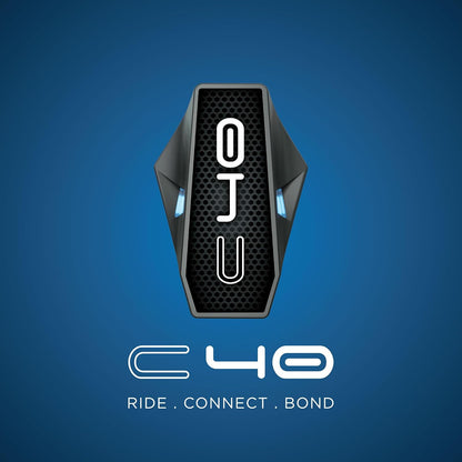 BluArmor C40 RIDEGRID 2.0 Mesh Helmet Intercom – Up to 20 Riders, eRIDEGRID Cloud Channel, AUDIOWEAVE Multi-Stream Audio, Crash Detection SOS, Bluetooth 5.3, IP67