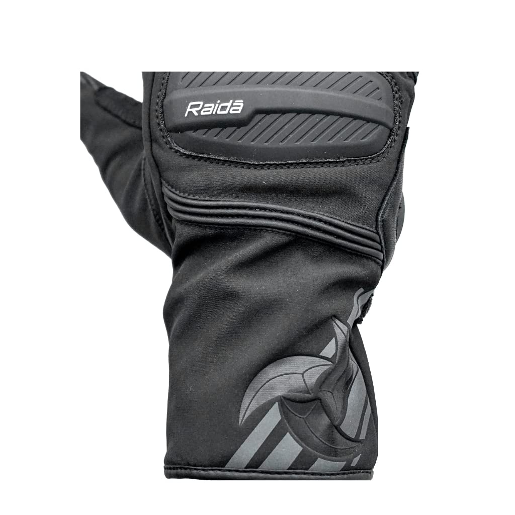 Raida Polyester Alps Cycling Waterproof Gloves | 3M Thinsulation | Touchscreen Compatible | TPR Palm Sliders ,Black